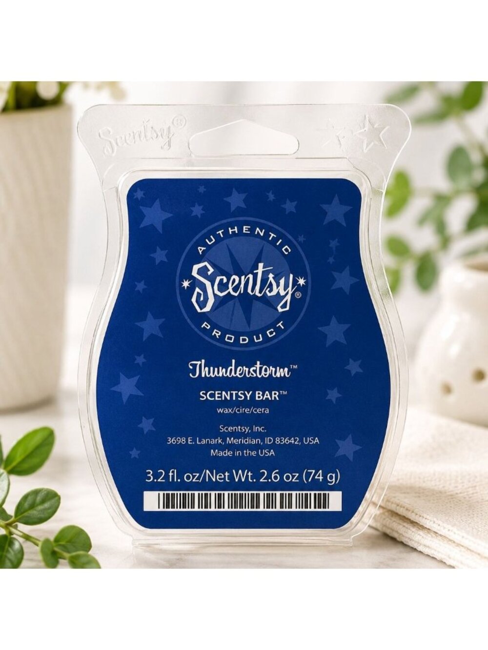 Scentsy THUNDERSTORM Wickless Wax Melt 3.2oz Brick Discontinued Retired Scent